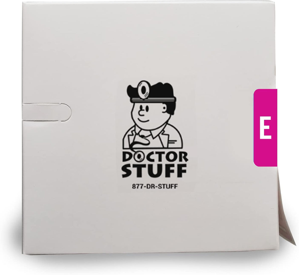 Doctor Stuff - File Folder Labels, Alphabet Letter E, Compatible with Smead Alpha Z Acc/ACCS - SMSM Series Alpha Stickers Purple, 1-5/8" x 1”, 250/Roll