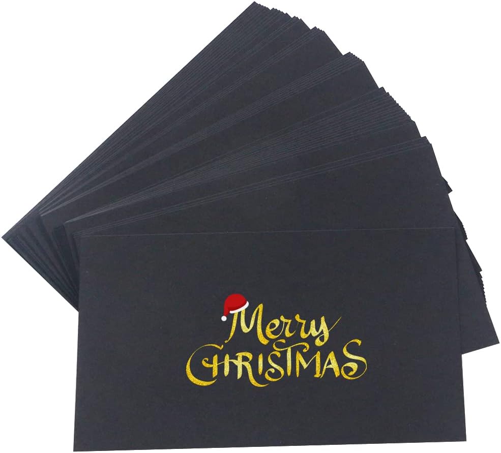 Bercoor 200 Pieces Blank 3 x 5 Inch Index Cards, Heavy Note Cards Study Cards for Office, School Learning, Black