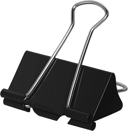 2 Inch Extra Large Binder Clips 48 Pack, Jumbo Paper Clips, Big Paper Clamps, Binder Clips Large Size for Home, School and Office Supplies