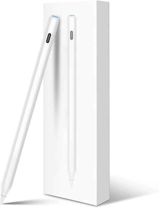 Pencil 2nd Generation for iPad: Magnetic Wireless Charging (Air 4/5, Mini 6, Pro 11/12.9) + USB-C Fast Charge - Tilt & Palm Rejection Stylus for iPad 6-11, Pro 11/12.9 M4,Air 3-5/M2/M3,Mini 5/6