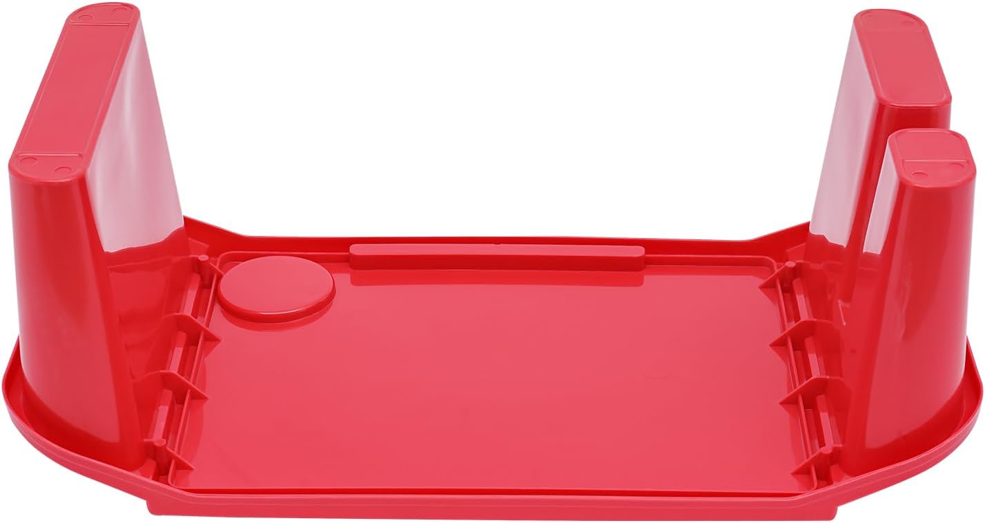 6 Pack Kids Lap Desk Tray with Storage Slots, Portable Lap Desk, Activity Tray, Drawing, Stackable, Writing, Eating, Classroom, 19.69" L x 9.84" W x 7.1" H (Red)