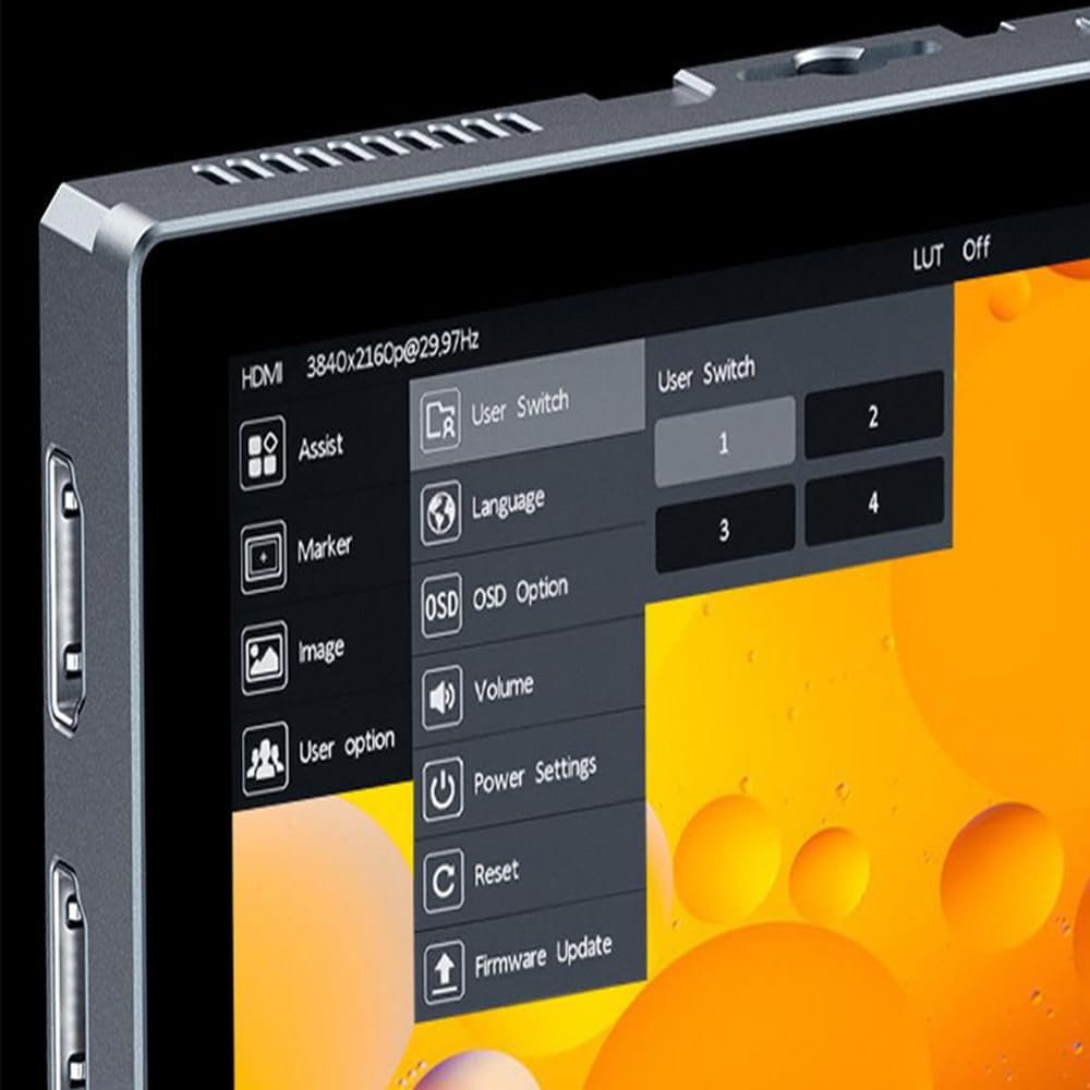 FEELWORLD P6X 5.5 Inch 1920x1080 Pixels Aluminium DSLR Camera Field Monitor Touch Screen 4K HDMI 1000cd/m² Support 3D LUT Log to Rec.709