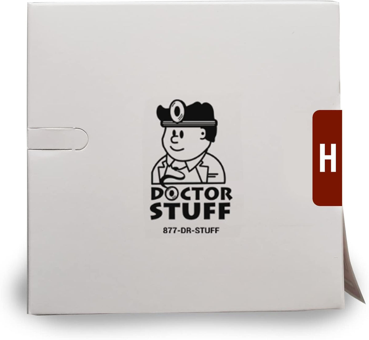 Doctor Stuff - File Folder Labels, Alphabet Letter H, Compatible with Smead Alpha Z Acc/ACCS - SMSM Series Alpha Stickers Dark Brown, 1-5/8" x 1”, 250/Roll