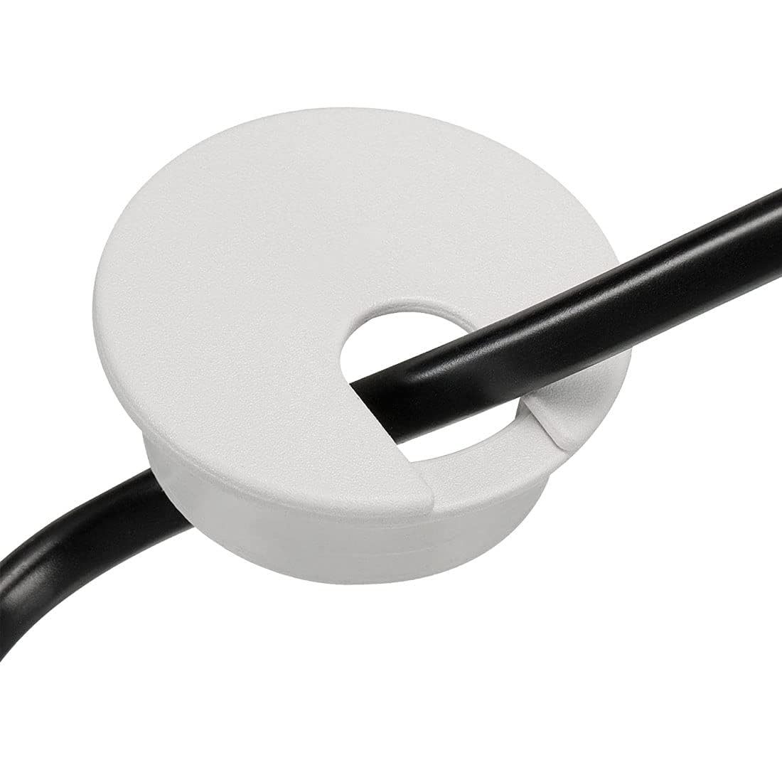 TuTuYa 8PCS Desk Grommet, Desk Grommet 1-1/2 Inch (38mm) Desk Cable Grommet Desk Cable Hole Covers with Hole Saw, Ideal Solution for Office and Home Table Cable (White,1-1/2 Inch)