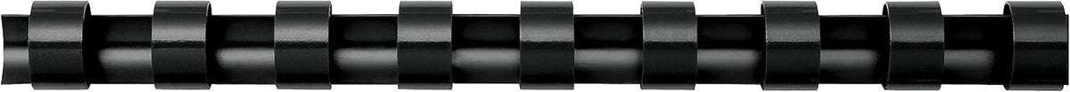Fellowes Plastic Binding Combs - Round Back, 5/16 Inches, 40 sheets, Black, 100 Pack (52507)