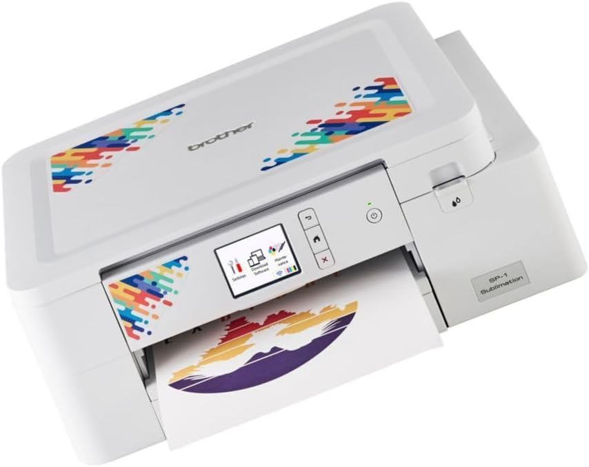 Brother Sublimation Printer, High-Speed Printing with Wireless Connectivity, and Sublimation Paper, 100 Sheets