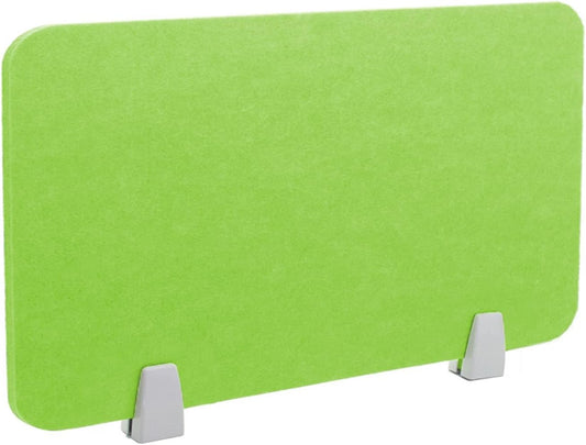 Icegrey Acoustic Desk Divider Privacy Panel Removable Sound Absorbing Desk Partition Board with 2 Clips for Student Call Centers Offices Braries Classrooms Library, Green, 23.4x11.7