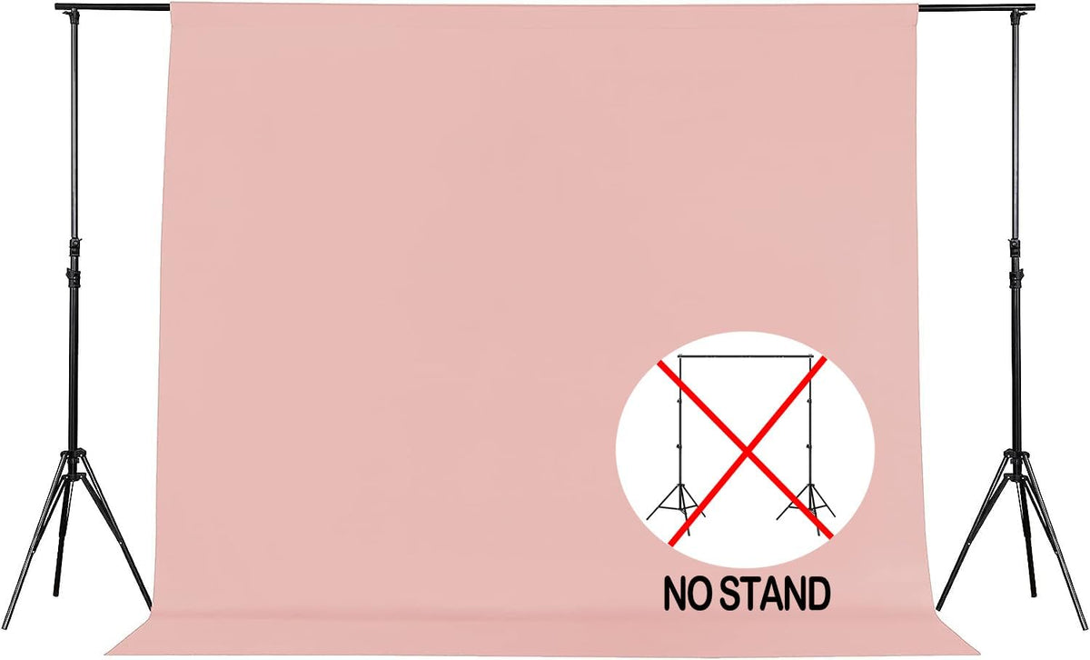 Joccun 10X10FT Light Pink Backdrop Background for Photography,Polyester Backdrop Curtain Background Screen for Photography,Photoshoot,Video Recording,Studio(10X10ft,Light Pink)