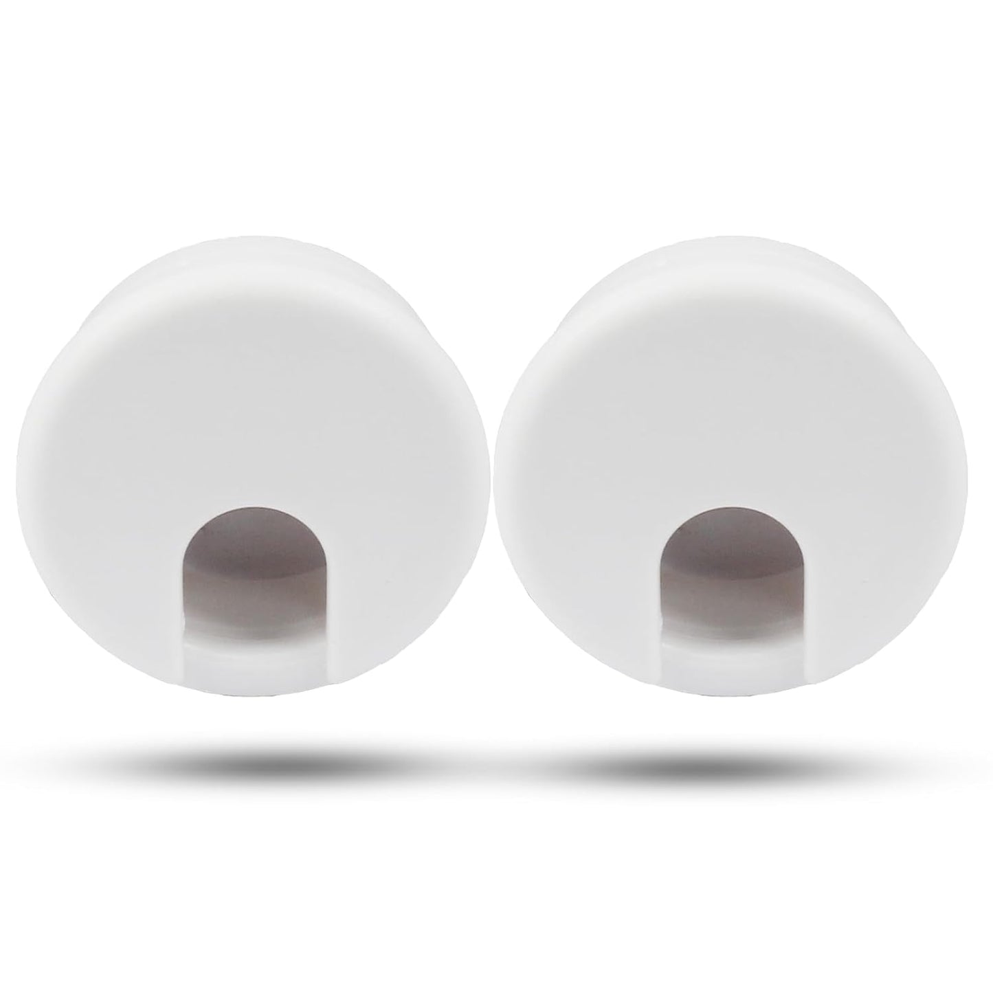 2pcs 2 Inch Desk Grommet, Plastic Hole Cover, White Cable Cover, Grommet for Wire Cord Organizing