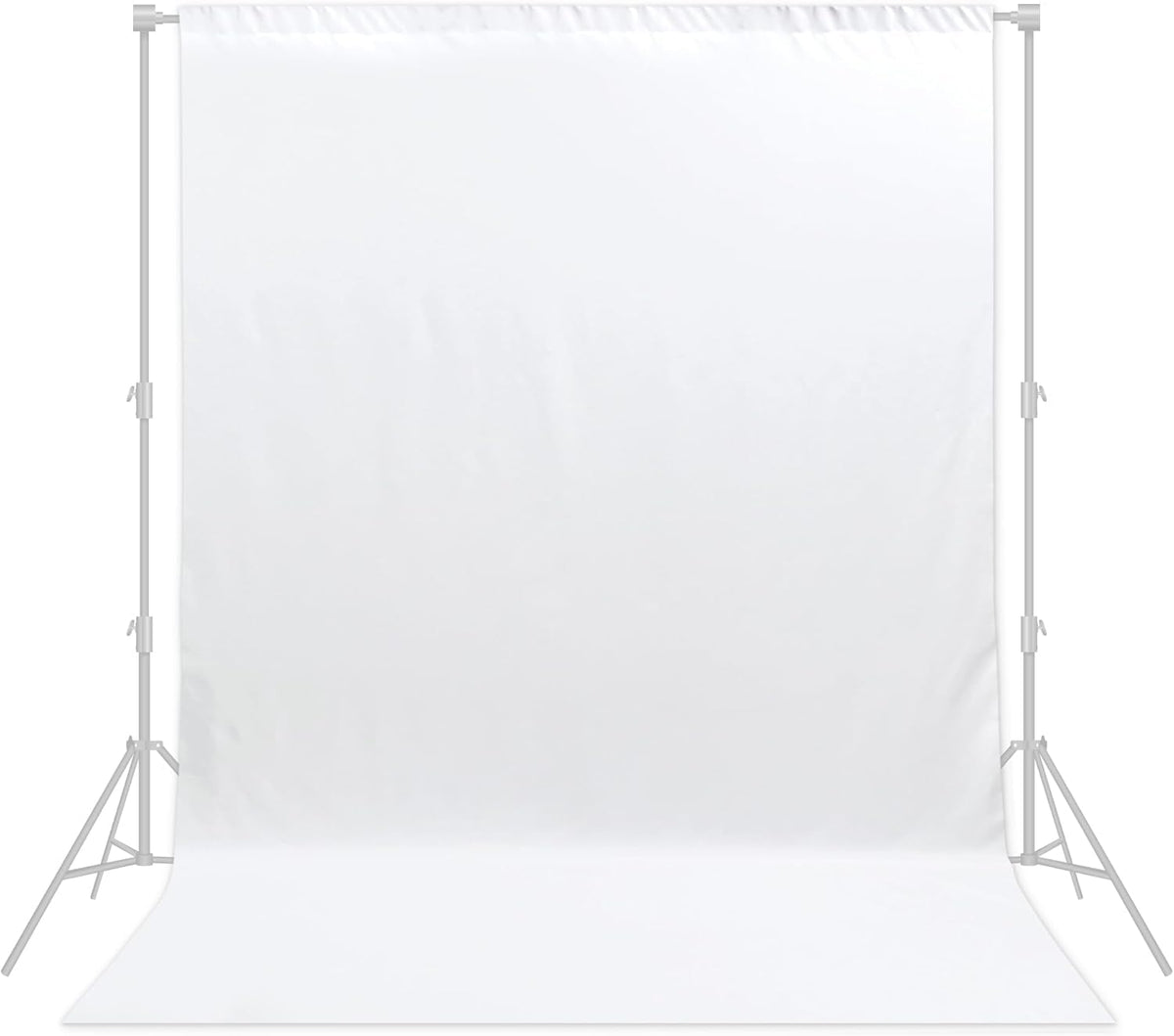 White Backdrop 6x8ft – Professional Photography Backdrop for Photoshoots, Studio & Portraits, Wrinkle-Free, Opaque, Machine Washable Polyester, Non-Fading, Reusable for Photo Background