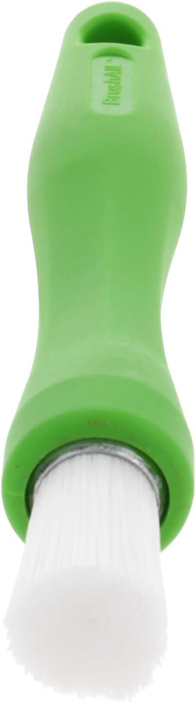BrushAll® Wire Hand Brush with Ergonomic Handle and Tightly Packed Bristles for Kitchen, Garage, Indoor, Outdoor (Nylon) Patent Pending