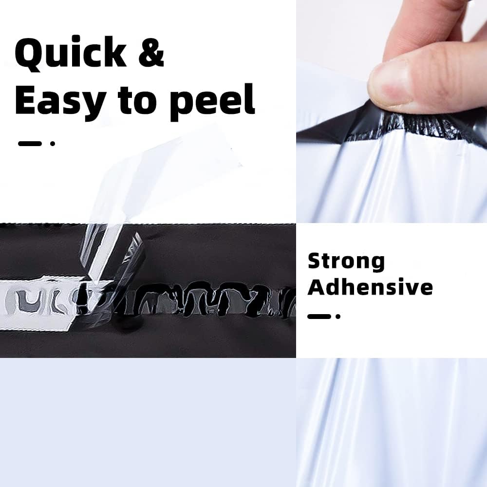POLYSELLS 50 pcs 19x24 Inches White Poly Mailers Shipping Envelopes, Strong Adhesive Sealing, Waterproof, and Tear-resistant Postal Mailing Bags for Clothing, Books, and Accessories