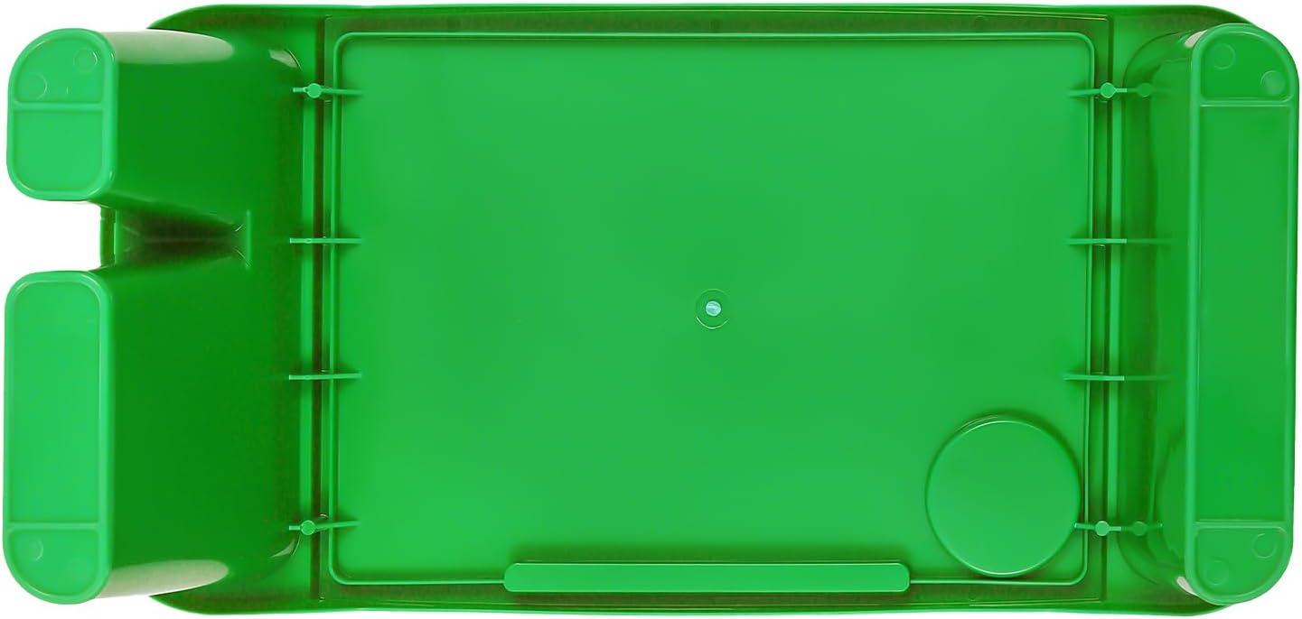 6 Pack Kids Lap Desk Tray with Storage Slots, Portable Lap Desk, Activity Tray, Drawing, Stackable, Writing, Eating, Classroom, 19.69" L x 9.84" W x 7.1" H (Red+Green+Yellow)