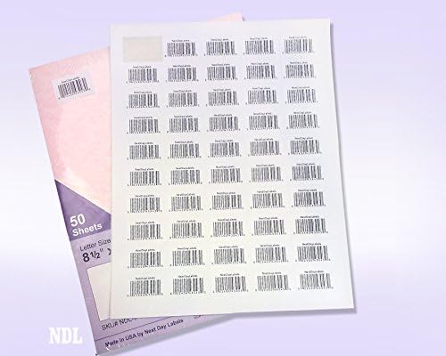 NextDayLabels – 1.5" x 1" Rectangular Sticker Labels for Printer - White Laser/Inkjet Printer Labels Return Address Labels Shipping Label Stickers (25 Sheets, 50 Per Sheet, 1250 Labels)