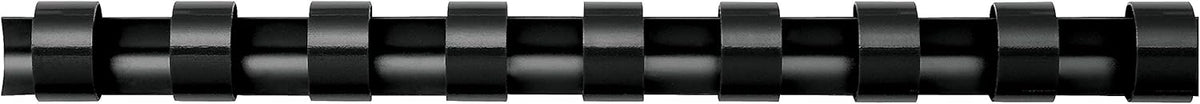 Fellowes Plastic Comb Binding Spines, 1/4 Inch Diameter, Black, 20 Sheets, 100 Pack (52366)
