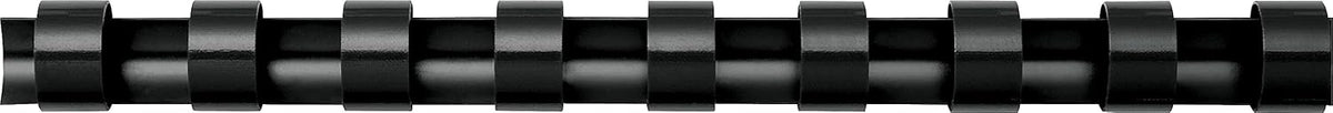 Fellowes Plastic Comb Binding Spines, 1/4 Inch Diameter, Black, 20 Sheets, 100 Pack (52366)