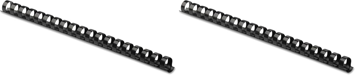 Fellowes Plastic Binding Comb 3/8" Black, 100Pack (Pack of 2)