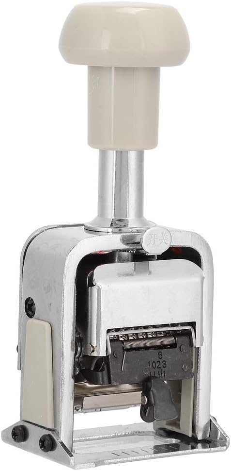Auto Number Stamp,Numbering Stamp Automatic Bates Machine Numerator Machine,7 Digits,Stamps Print Kits,Numbering Machine Office Equipment School Supplies Automatic Transposition 7 Numder Seal