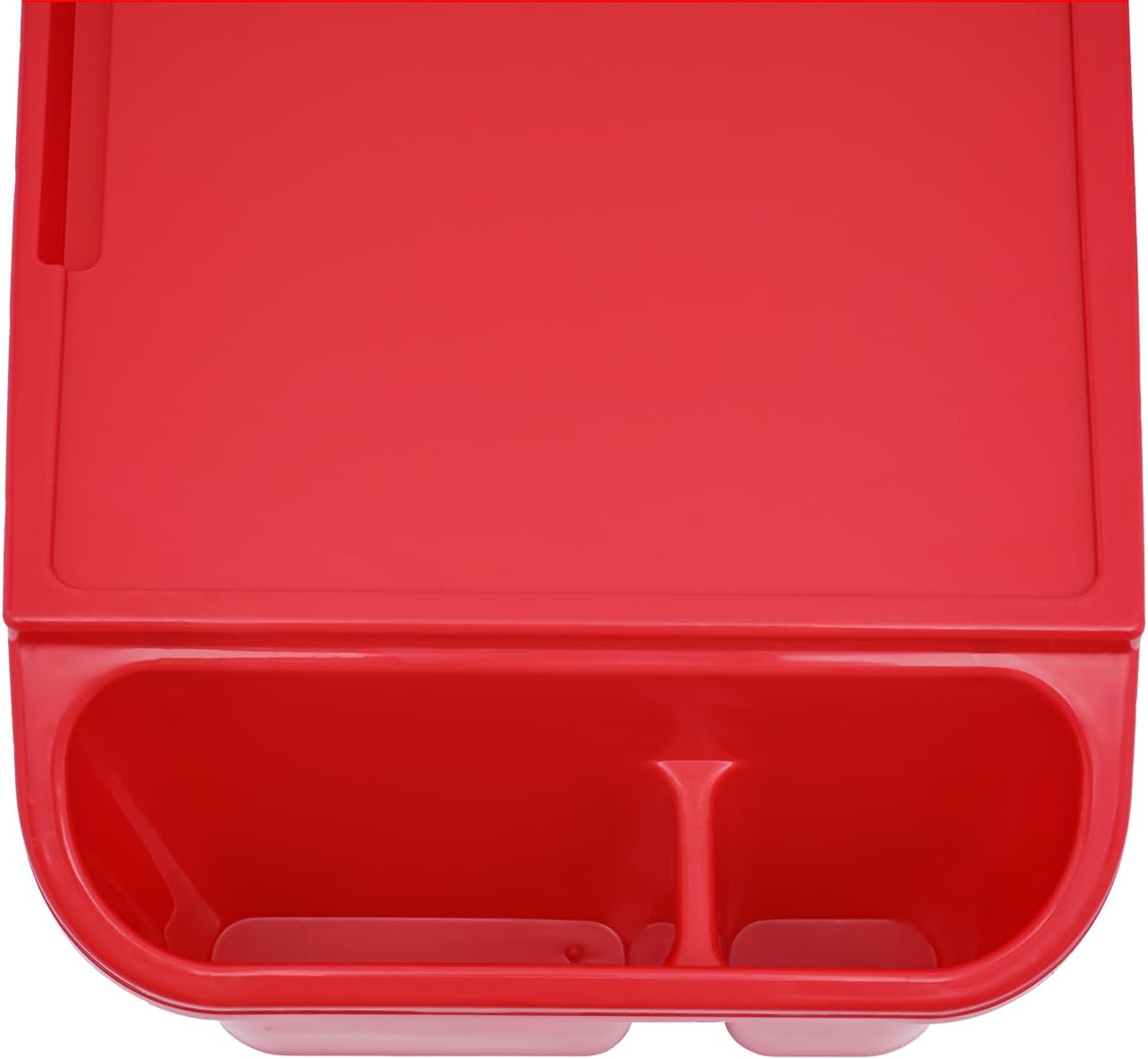 6 Pack Kids Lap Desk Tray with Storage Slots, Portable Lap Desk, Activity Tray, Drawing, Stackable, Writing, Eating, Classroom, 19.69" L x 9.84" W x 7.1" H (Red)