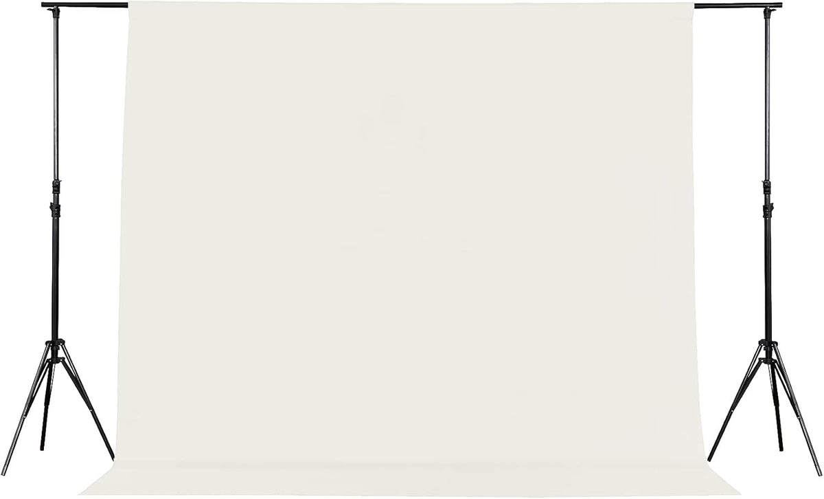 Joccun 7X10FT Ivory Backdrop Background for Photography,Polyester Backdrop Curtain Background Screen for Photography,Photoshoot,Video Recording,Studio(7X10ft,Ivory)