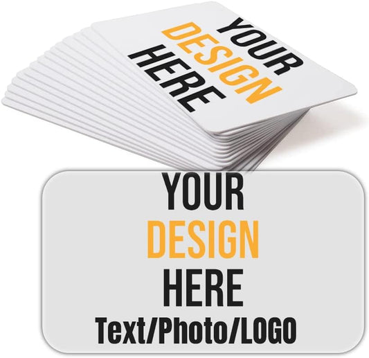 Custom Business Cards PVC Waterproof Add Photo/Text/Logo Print Your Own Business Cards Personalized Double-sided Printed Glossy Matte Frosted 0.76mm Thickness -500pcs