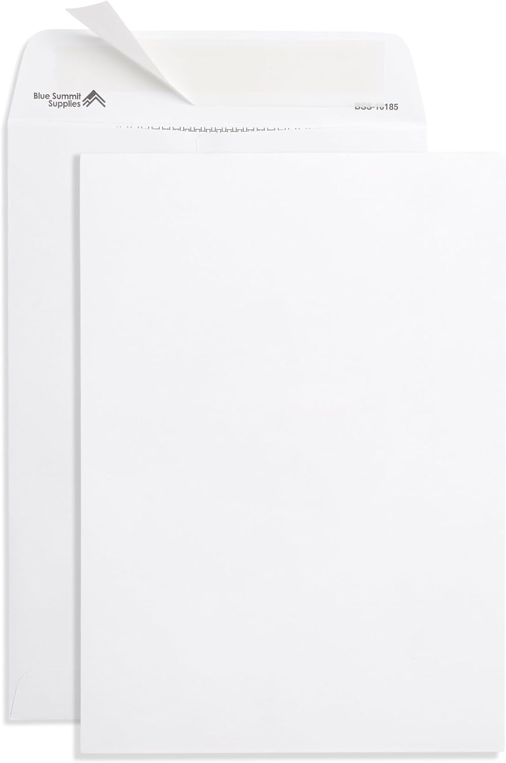 Blue Summit 7x10 Envelopes for Mailing, 100 White 7 x 10 Envelopes, 7.5 x 10.5 Security Tinted, Thick 28lb Paper, Self Seal