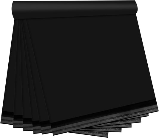 Black Poly Mailers 14.5X19 50 Pack, Strong Adhesive Shipping Envelopes for Clothing/Shirt, Poly Bags for Small Businesses, Waterproof Mailing for Shipping, Packages Bags