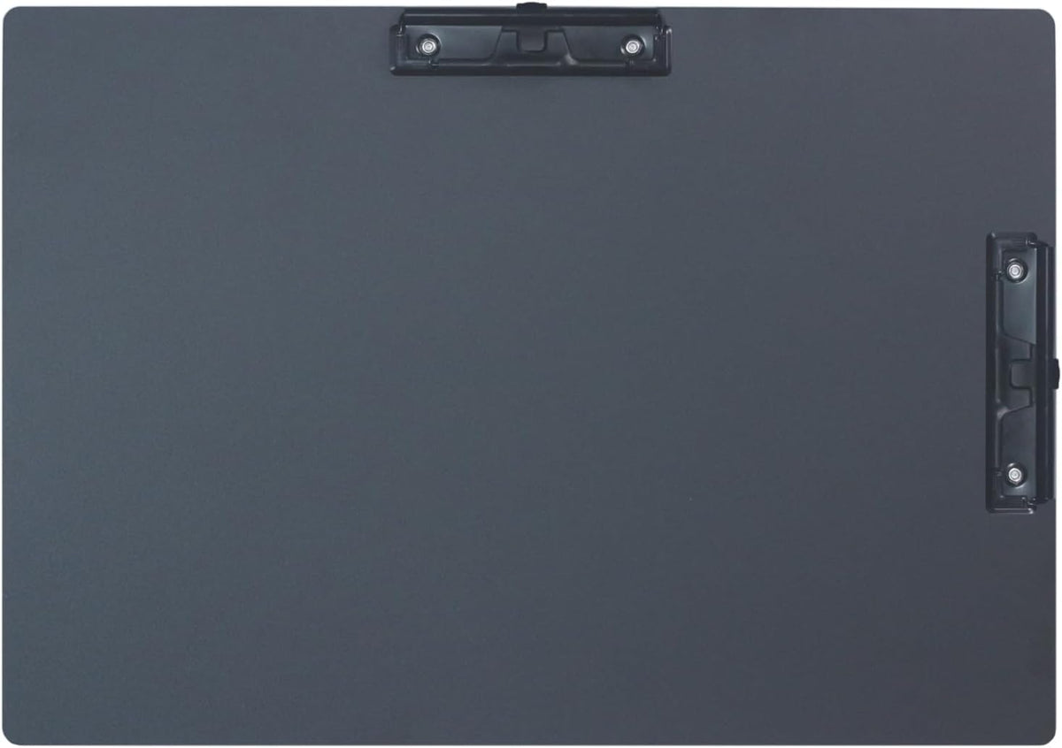 Acocony 11x17 Clipboard Double Clip Aluminium with Pen Holder Extra Large Clipboard Versatile Super Hard 11 x 17 Clipping Board Black Pack of 1