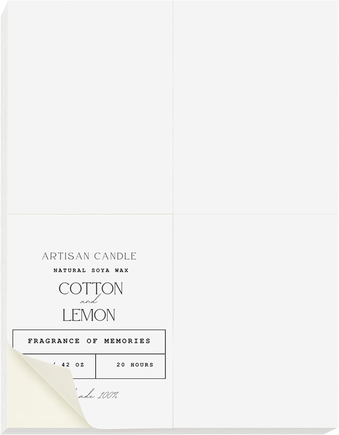 NextDayLabels – 4-1/4" x 5-1/2" Rectangular Sticker Labels for Printer - White Laser/Inkjet Printer Labels Return Address Labels Shipping Label Stickers (500 Sheets, 4 Per Sheet, 2000 Labels)