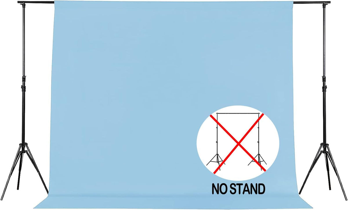 Joccun 7X10 FT Light Blue Backdrop Background for Photography,Polyester Backdrop Curtain Background Screen for Photography,Photoshoot,Video Recording,Studio(7X10ft,Light Blue)