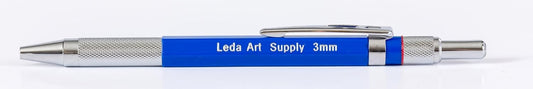 Leda Art 3.0mm Mechanical Pencil Set – Drafting Pencil with Built-in Sharpener & 6 Lead Refills – Ideal for Thick Lines, Sketching, Drawing & Mixed Media Art (Jumbo)