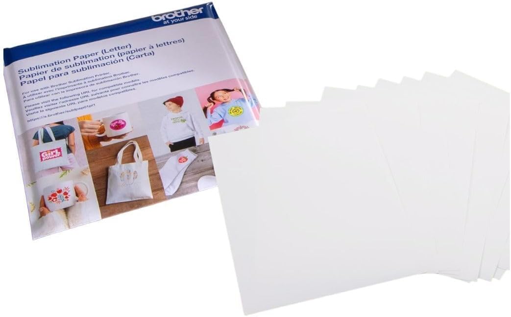 Brother Sublimation Printer, High-Speed Printing with Wireless Connectivity, and Sublimation Paper, 100 Sheets