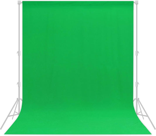 Green Backdrop 8x12ft – Professional Photography Backdrop for Photoshoots, Studio & Portraits, Wrinkle-Free, Opaque, Machine Washable Polyester, Non-Fading, Reusable for Photo Background