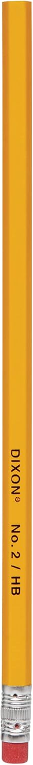 Dixon No. 2 Yellow Pencils, Wood-Cased, Black Core, 20-Pack (14420)