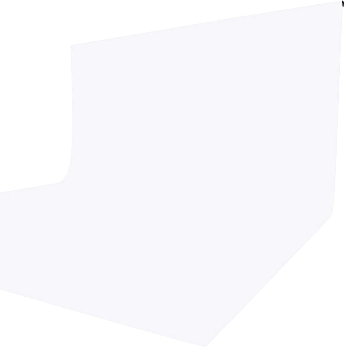 ISSUNTEX 5X7 ft Background Muslin Backdrop, Photo Studio, Collapsible High Density Screen for Video Photography and Television-White