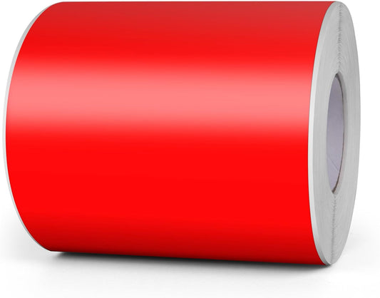 Red Rectangle Stickers 6 x 4 Inch Color Coding Labels Vinyl Roll Self-Adhesive Waterproof Removable 250 PCS