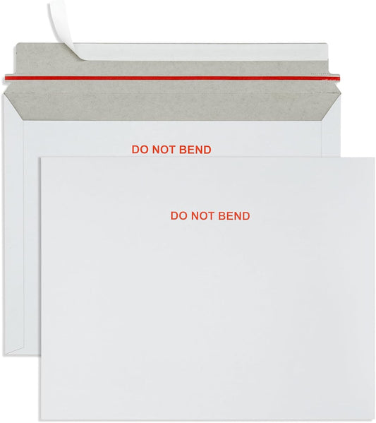 Blue Summit 50 Pack Photo Mailer 11x14 Cardboard Envelopes, Do Not Bend Rigid Mailers, Cardboard Envelopes for cards, For Paper Document, Photos, Pictures, and Magazine
