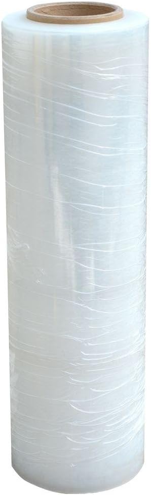 8 Rolls 18" x 1500 Ft Stretch Wrap Heavy Duty, Industrial Strength Shrink Wrap, 55 Gauge High Performance Stretch Film Replaces 80 Gauge Low Films, Clear Hand Stretch Wrap