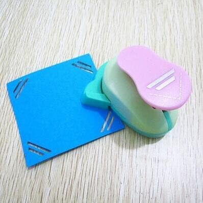 Fascola 1Pcs Embossing DIY Corner Paper Printing Card Cutter Scrapbook Shaper Large Embossing Device Hole Punch Kids Handmade Craft Gift, Total 12 Design (Style 10)