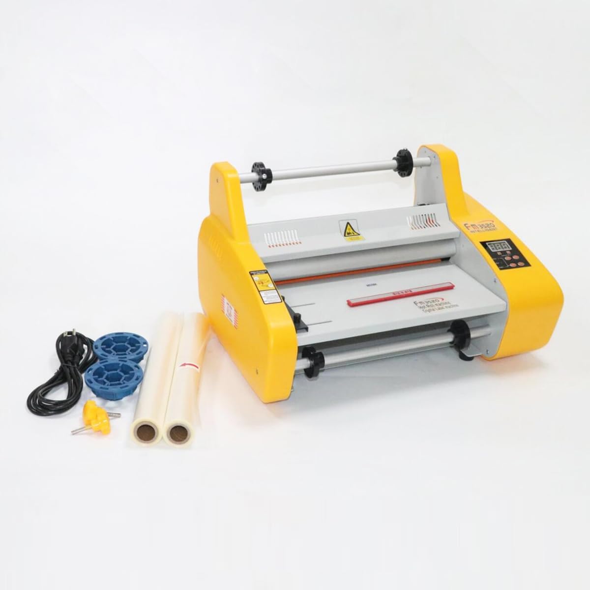 Laminating Machine 13" Hot and Cold Roll Laminator 110V Digital Thermal Laminating Machine for Single/Dual Sides Lamination