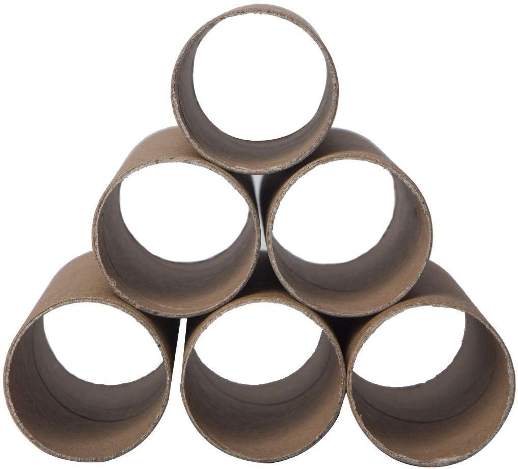 90 Pack Thick Cardboard Tubes for Crafts - Bulk Craft Rolls - Round Cardboard Tubes - Craft Tubes - Toilet Paper Rolls Crafts - Paper Tube for Crafts - Craft Round Tubes - 1.57 x 3.9 Inches - Brown