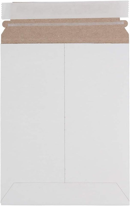 JAM Paper Recycled Photo Mailer Envelopes - 7" x 9" - White - 6/pack