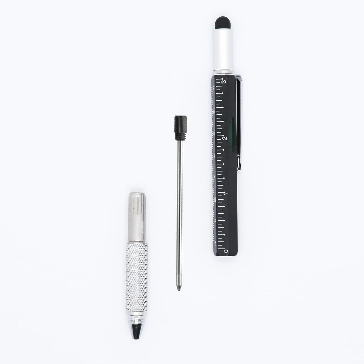 DUNBONG Ballpoint Metal D1 Refill for Multifunction Pen, Black pack of 5 pieces (Black)