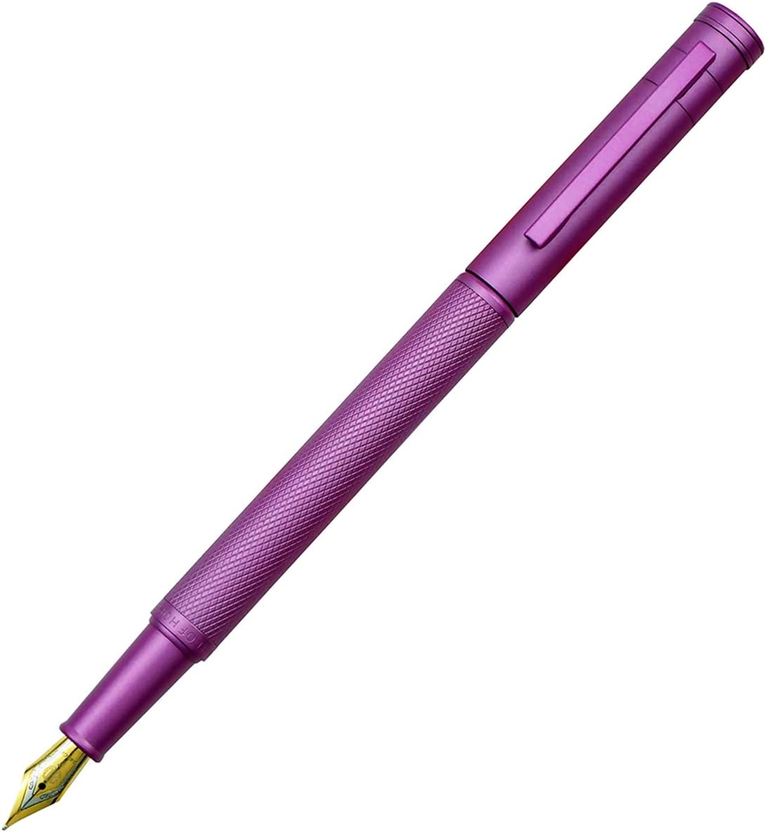 Asvine Pink Forest Fountain Pen Fine Nib, Classic Design with Converter and Metal Pen Case, The Light of Hope Serise