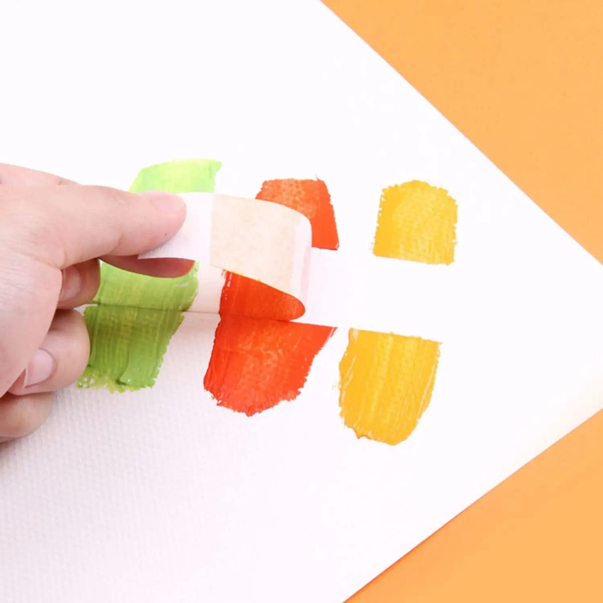 LLPT Colored Masking Tape 12 Rolls Colorful Craft Tape Total 552 Feet x 3/4" Vibrant Rainbow Colors Painters Tape for Decorative Arts Crafts Paint Color Coding Labeling (PT1912)