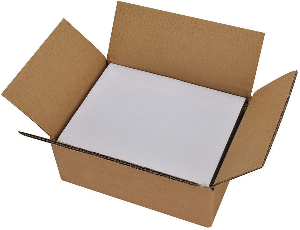 RBHK 8.5 x 5.5 Inches Half Sheet Self Adhesive Shipping Address Labels for Laser and Inkjet Printer, Rounded Corner, 1000 Labels