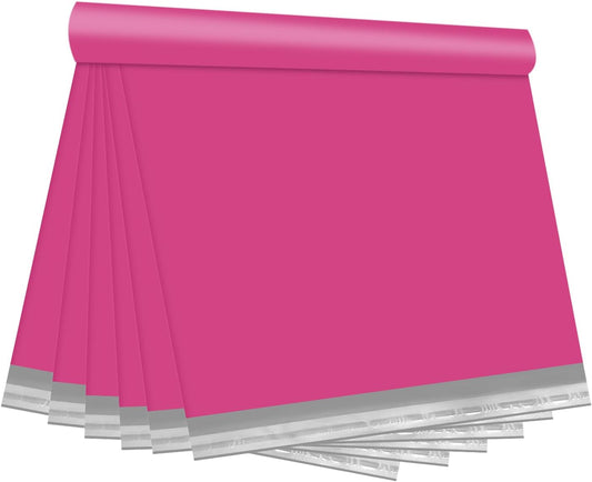100 Pink 24x24 Poly Mailers, Strong Self-Seal, Waterproof, Tear-Resistant, Ideal for Mailing Large Clothing, Towels, and Home Goods"