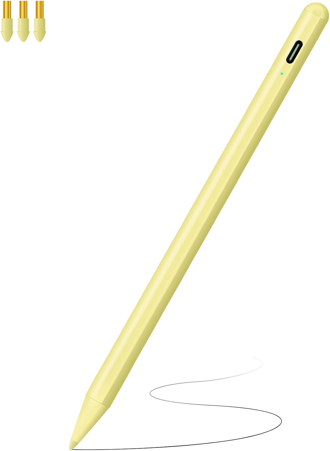 Stylus Pen for iPad (2018-2025) with Fast Charging & Palm Rejection, Pencil for Apple iPad 11th A16/10/9/8/7/6th, Pro 11“13”M4/12.9 inch, Air 11/13 inch M3 2025&M2 2024/5/4/3rd, Mini A17 Pro/6/5th
