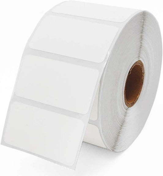 2 x 1 Labels for Thermal Transfer Printers - 1 Inch Core - Permanent Adhesive - Barcode, Inventory, Address Labels - 1,375 Labels, 1 Roll - Online Labels