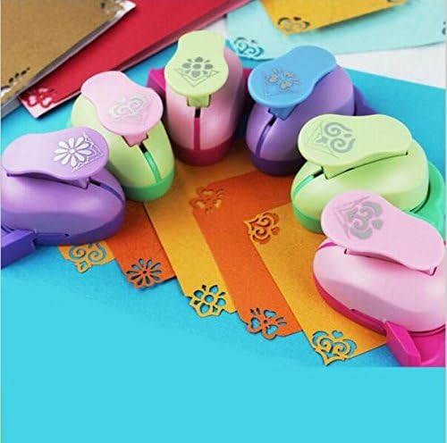Fascola 1PcsEmbossing DIY Corner Paper Printing Card Cutter Scrapbook Shaper Large Embossing Device Hole Punch Kids Handmade Craft Gift, Total 12 Design (Style 1)
